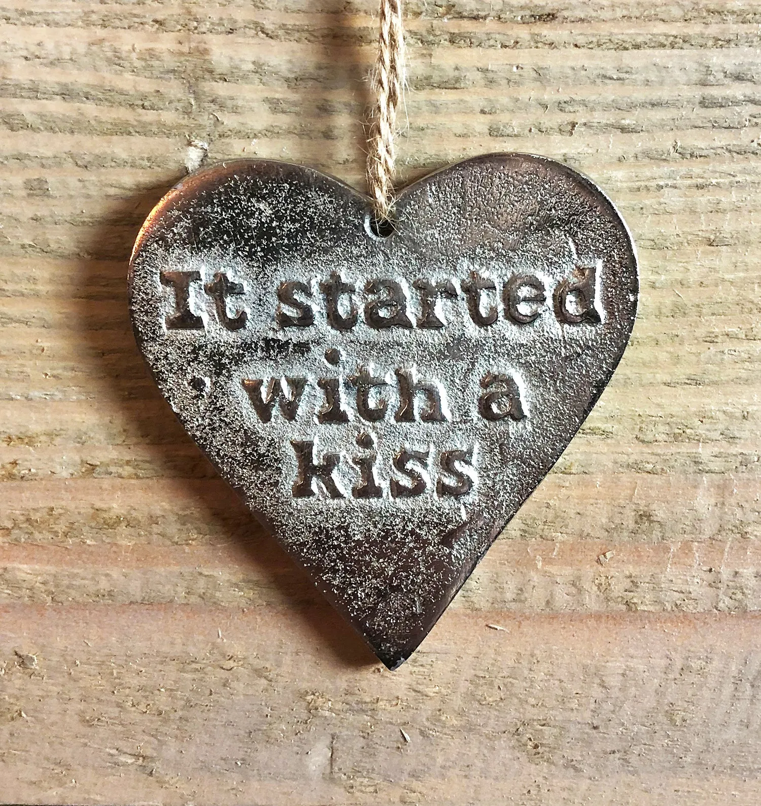 Hanging Heart Ornaments with Romantic Messages
