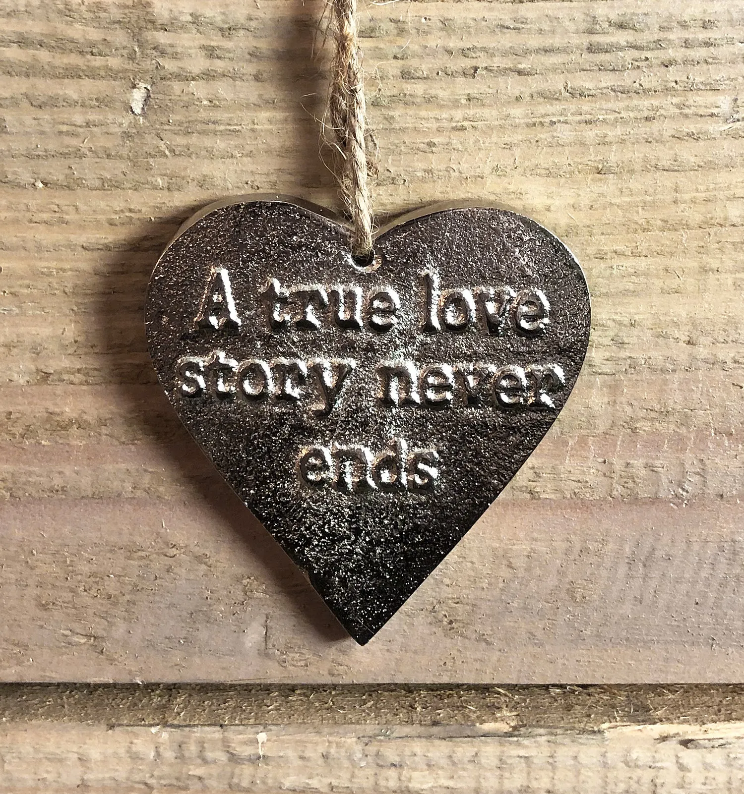 Hanging Heart Ornaments with Romantic Messages