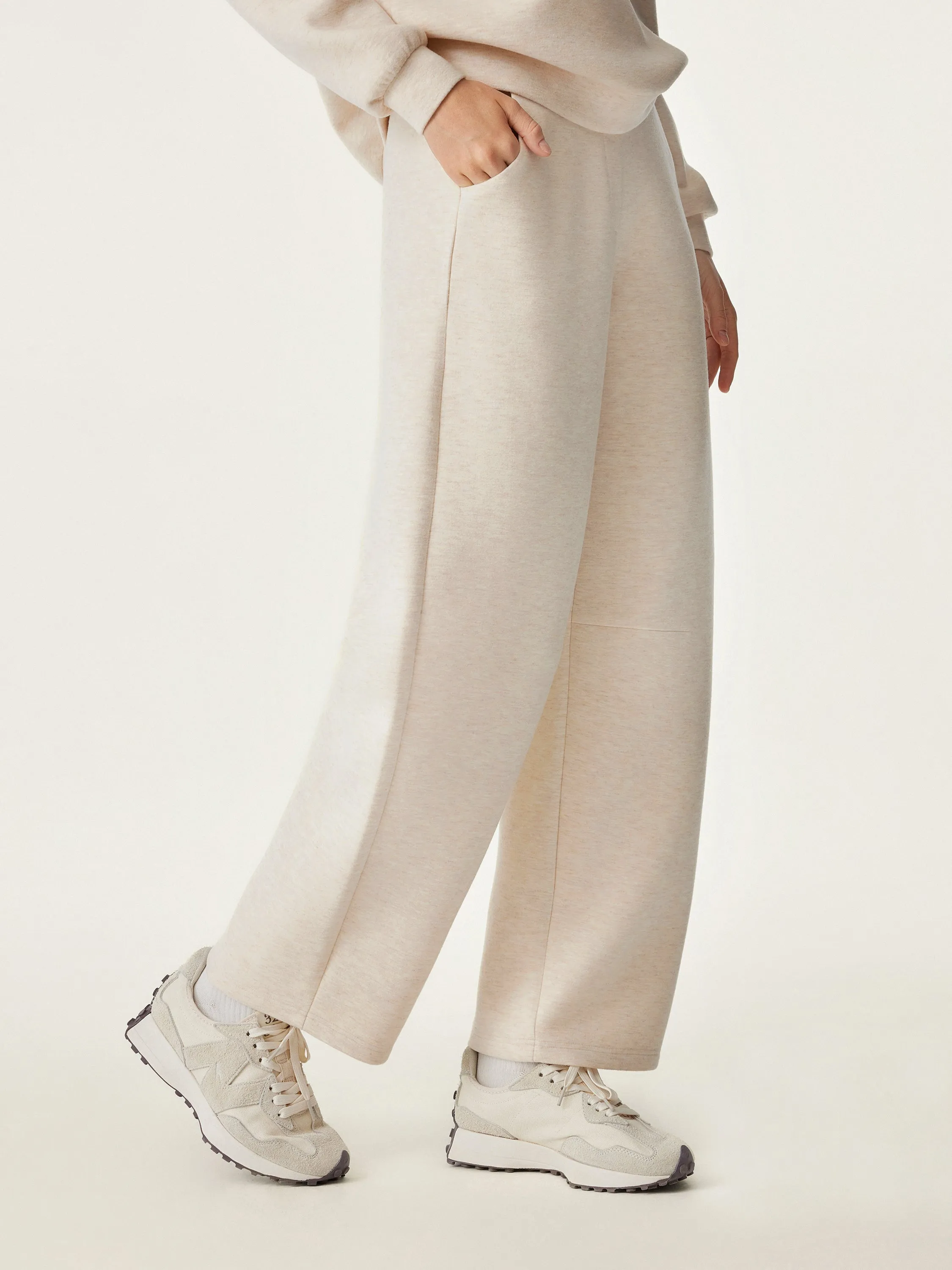 High Waisted Cozy Barrel Leg Pant