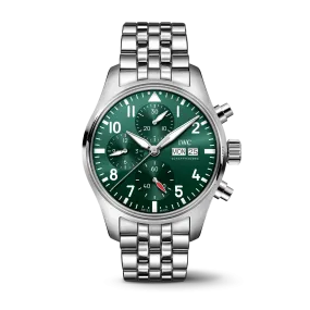 IWC Shaffhuasen Pilot's Watch Chronograph 41mm w/ Green Dial