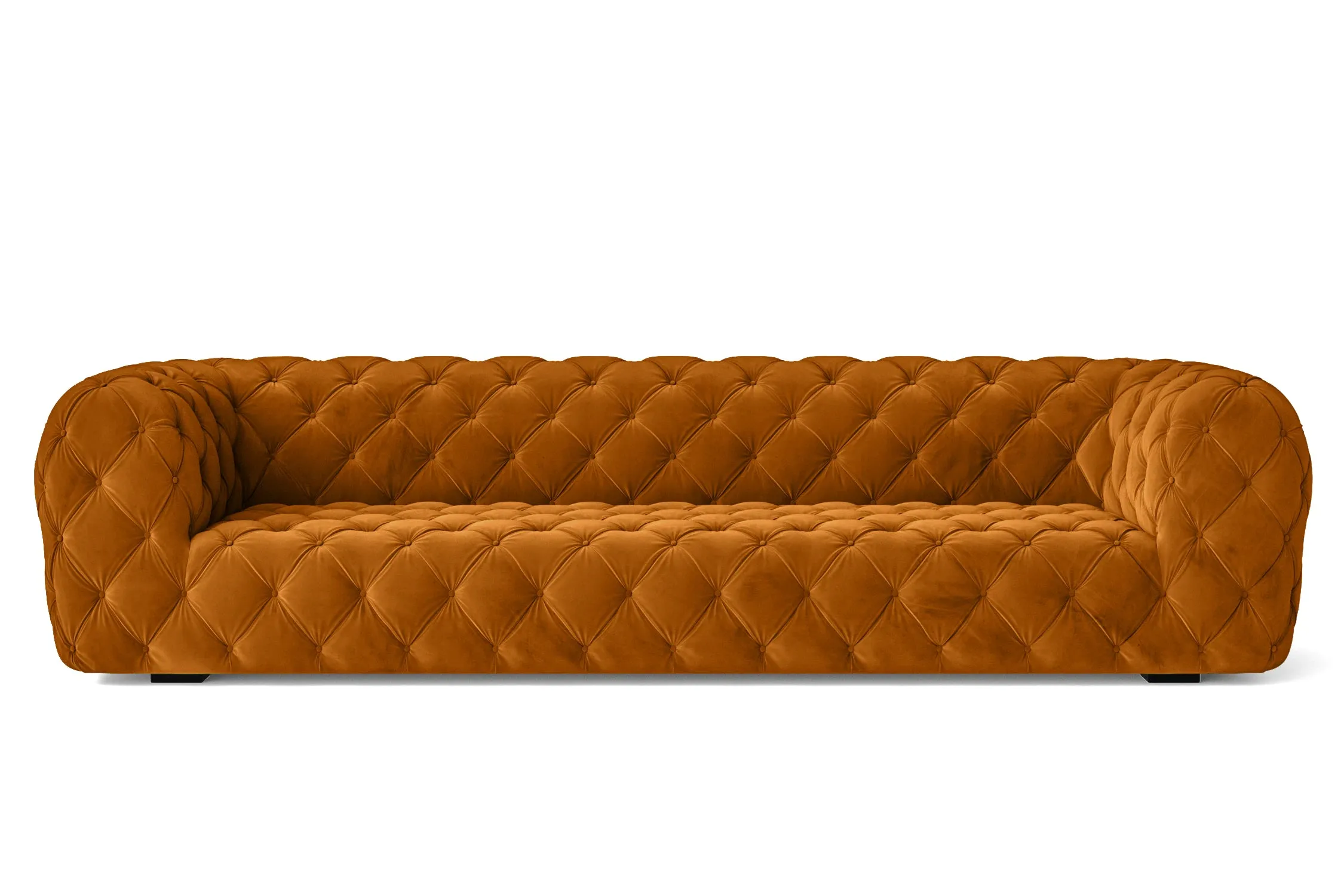 Lecce 4 Seater Sofa Gold Velvet