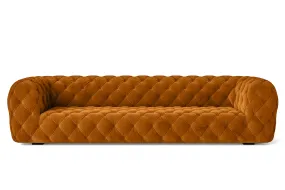Lecce 4 Seater Sofa Gold Velvet