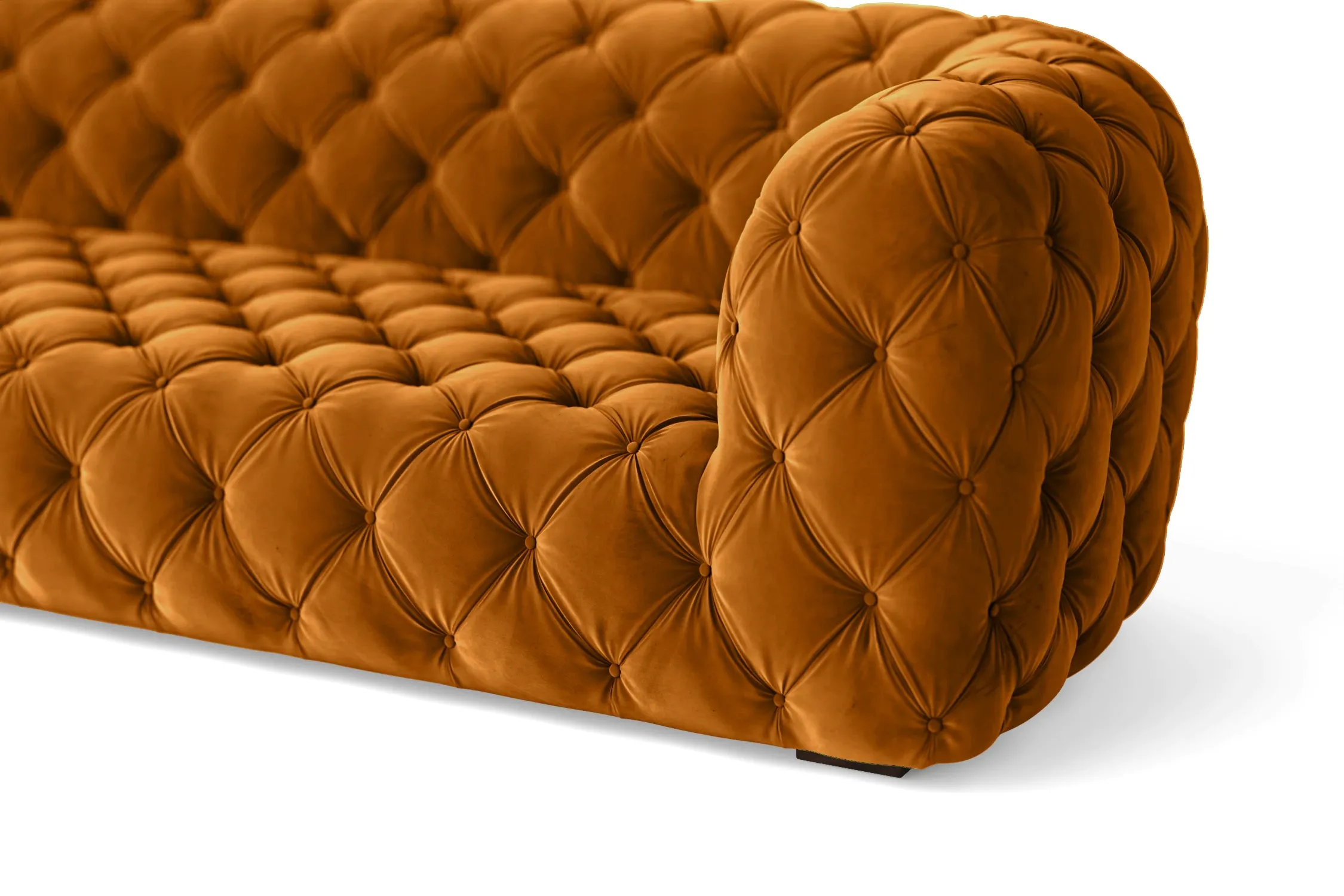 Lecce 4 Seater Sofa Gold Velvet