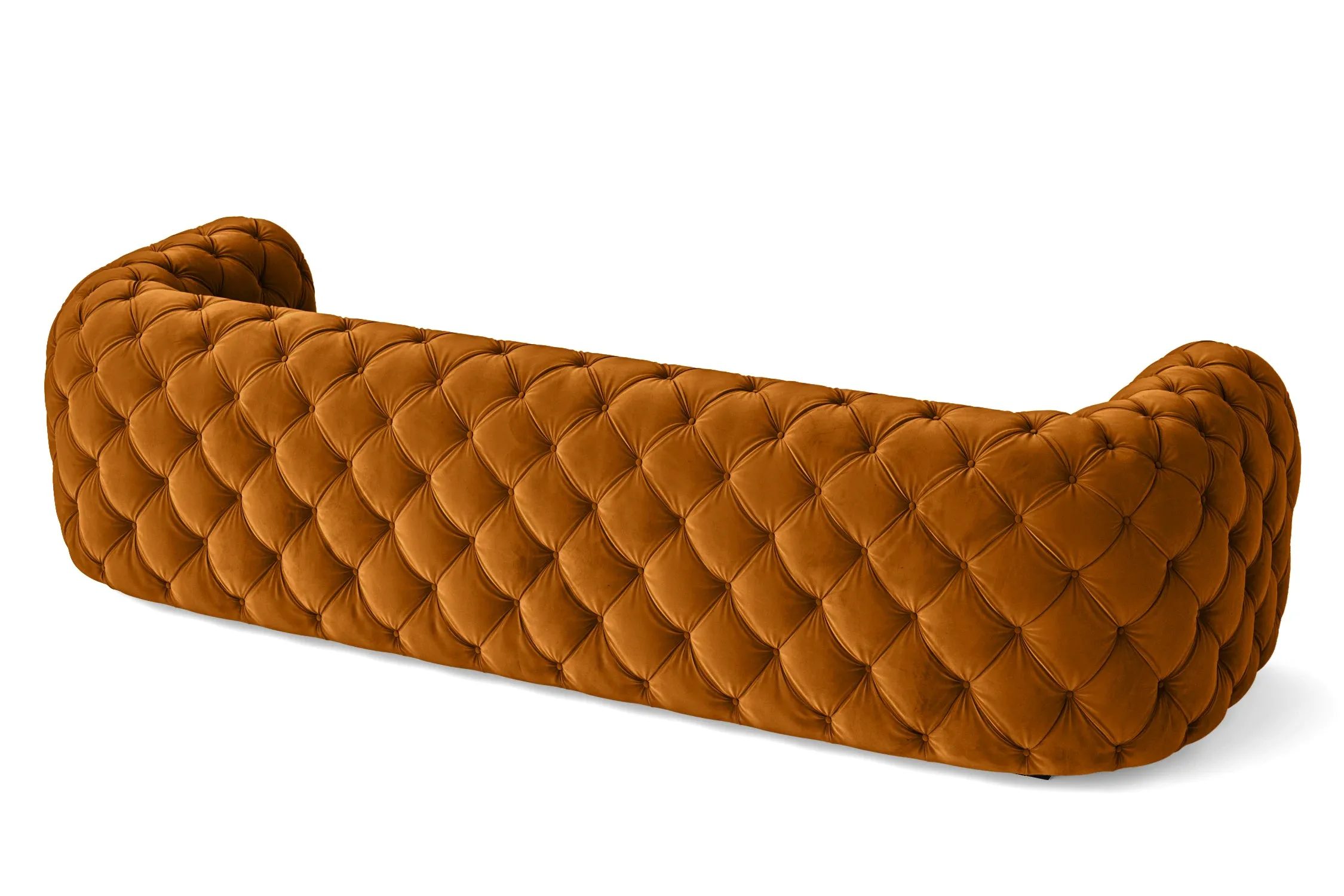Lecce 4 Seater Sofa Gold Velvet