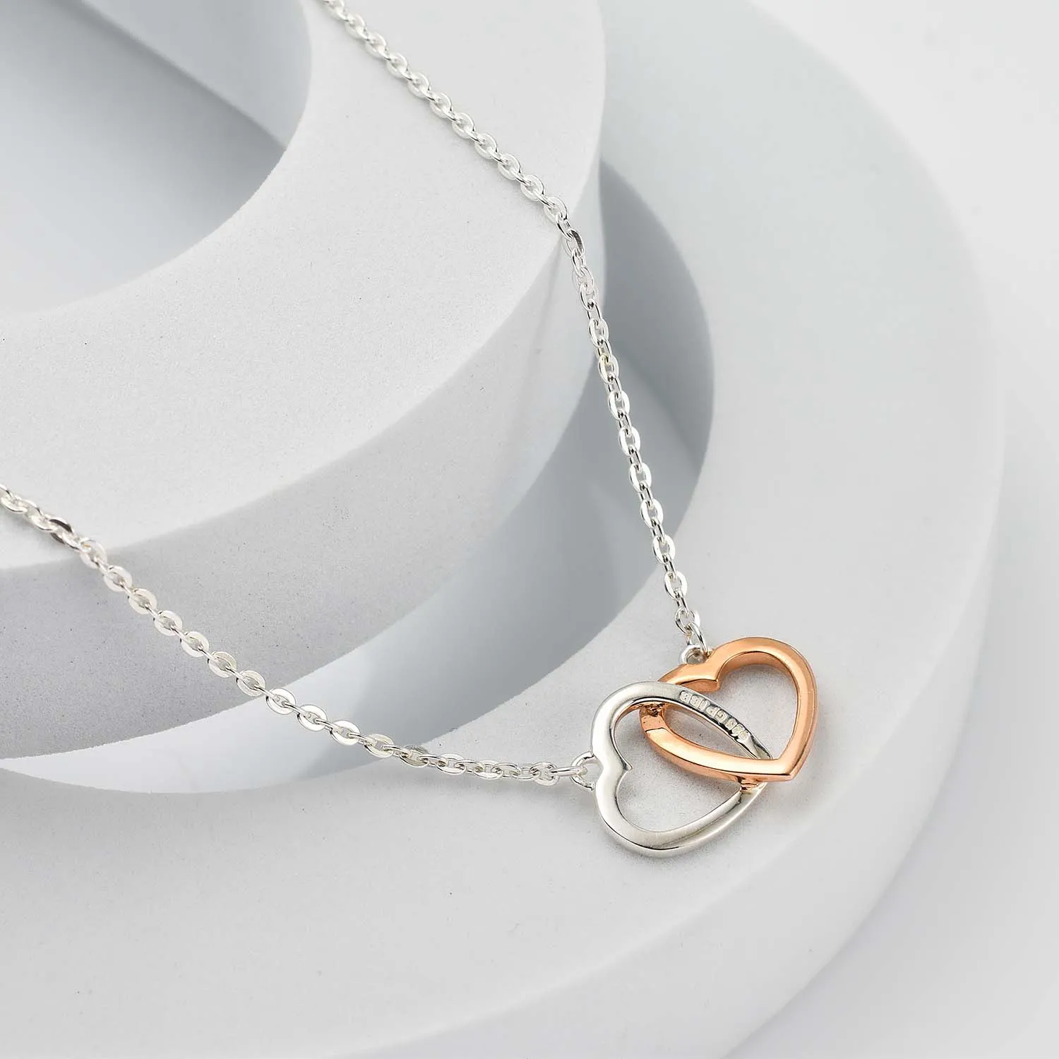 Linked Heart Dual Necklace
