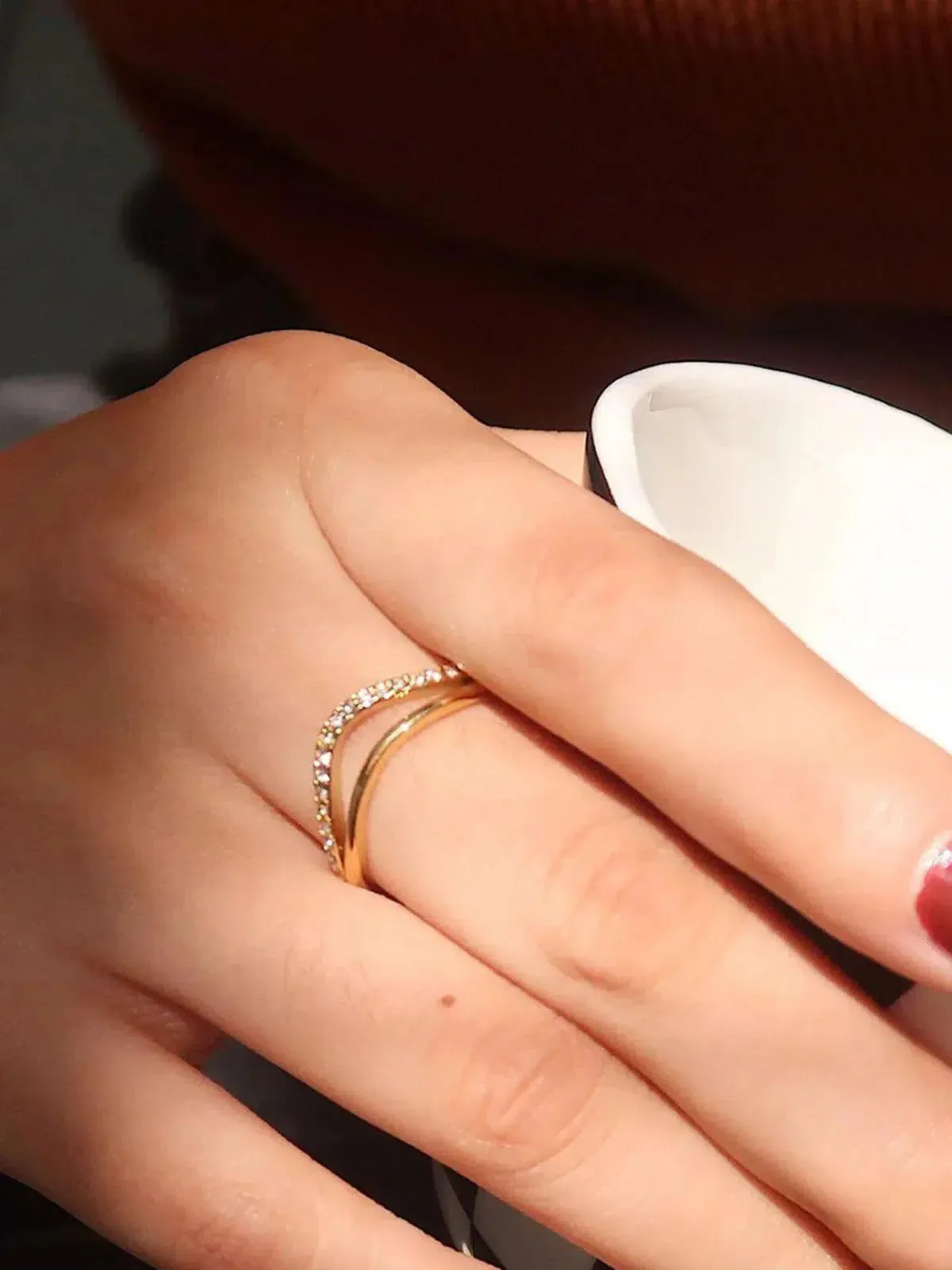 Lumarée – Wave pattern – Glitter ring