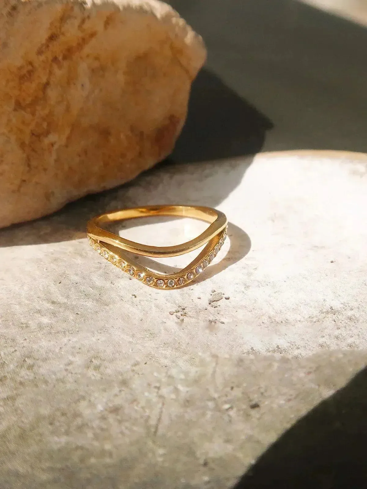 Lumarée – Wave pattern – Glitter ring