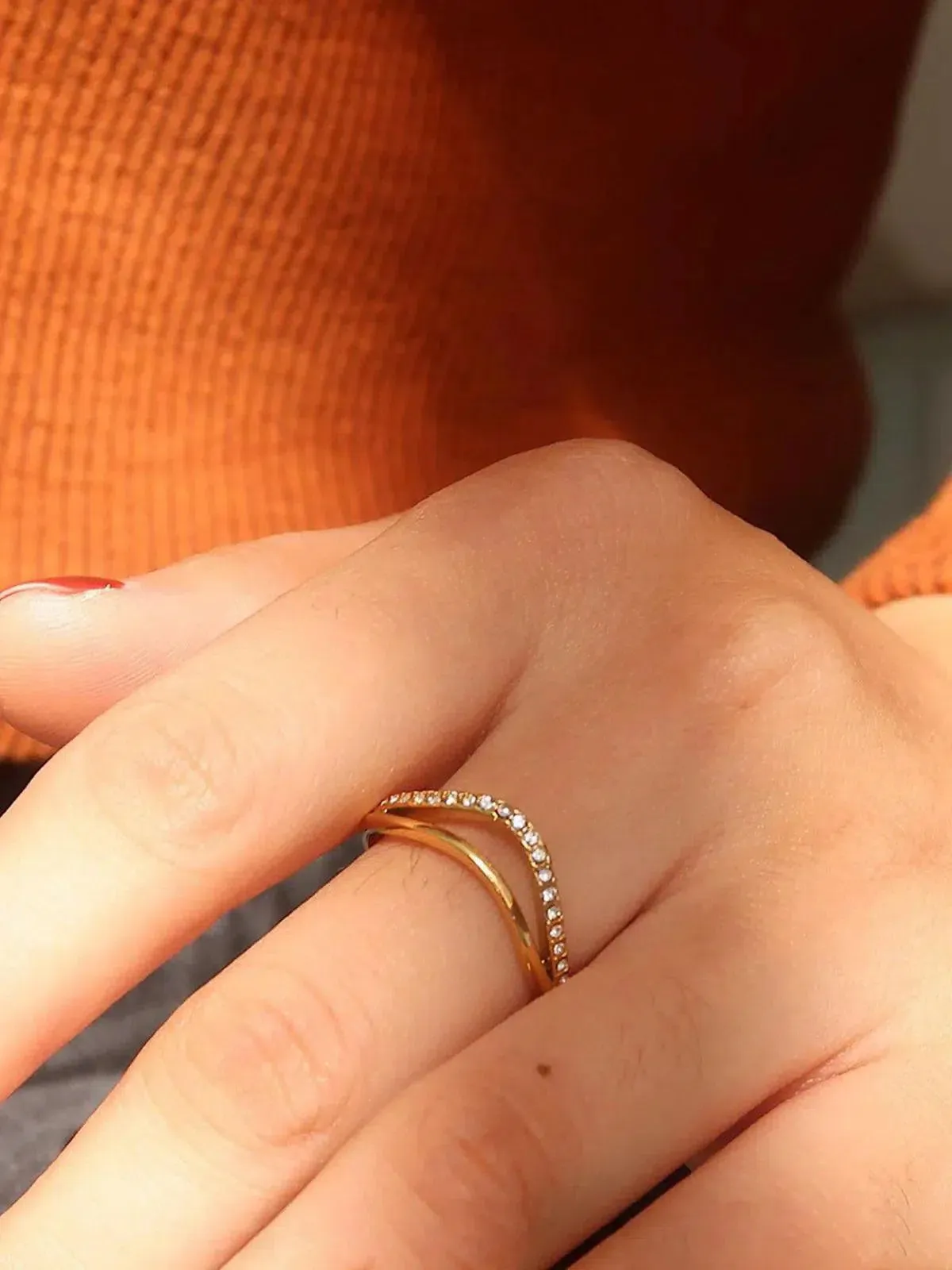 Lumarée – Wave pattern – Glitter ring