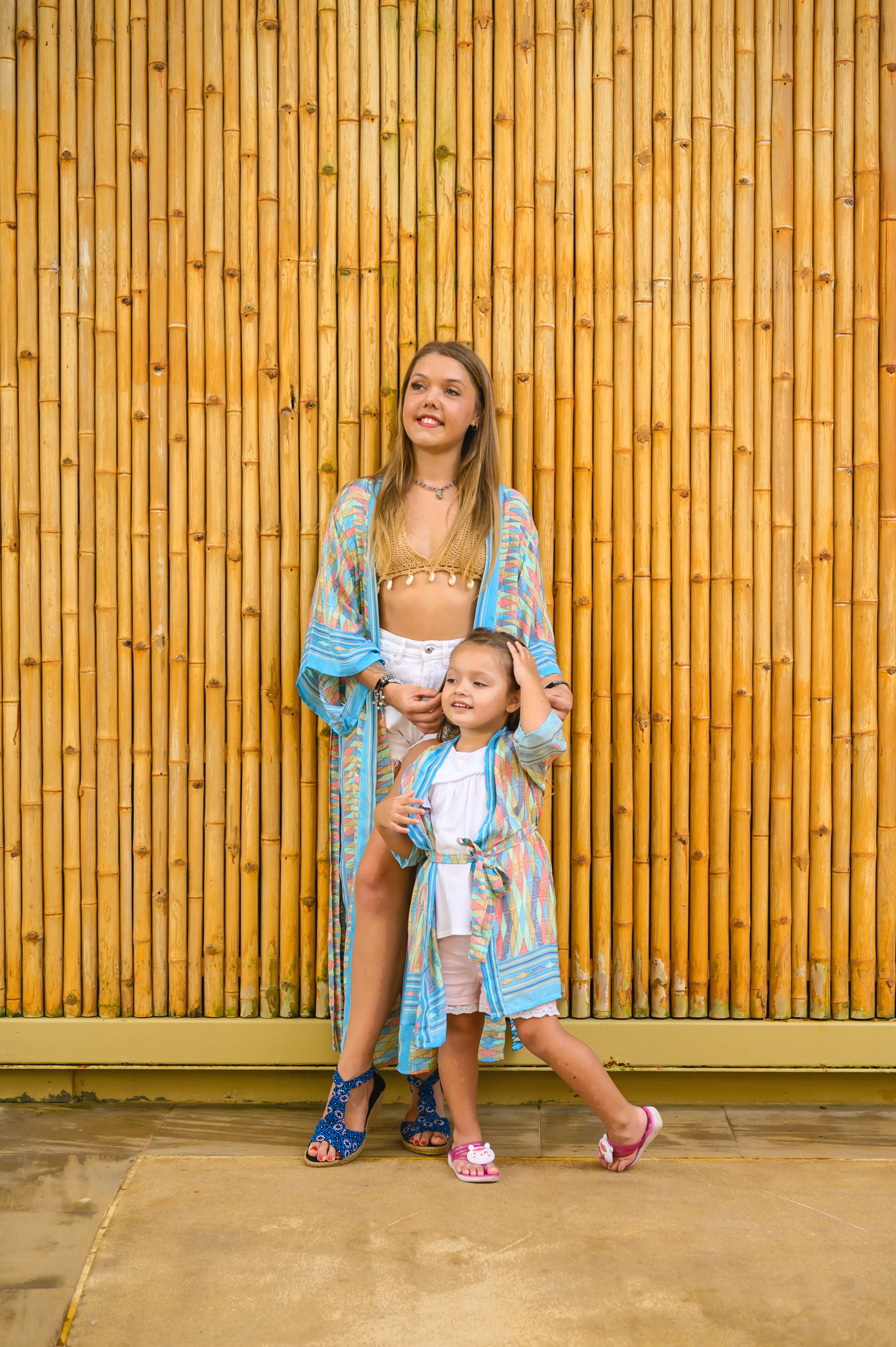 Mamma Mia Kimono Set (Blue)