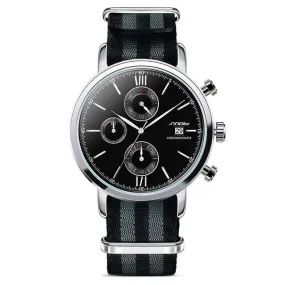 Men's Classic Sports Chronograph Stainless Steel Watch