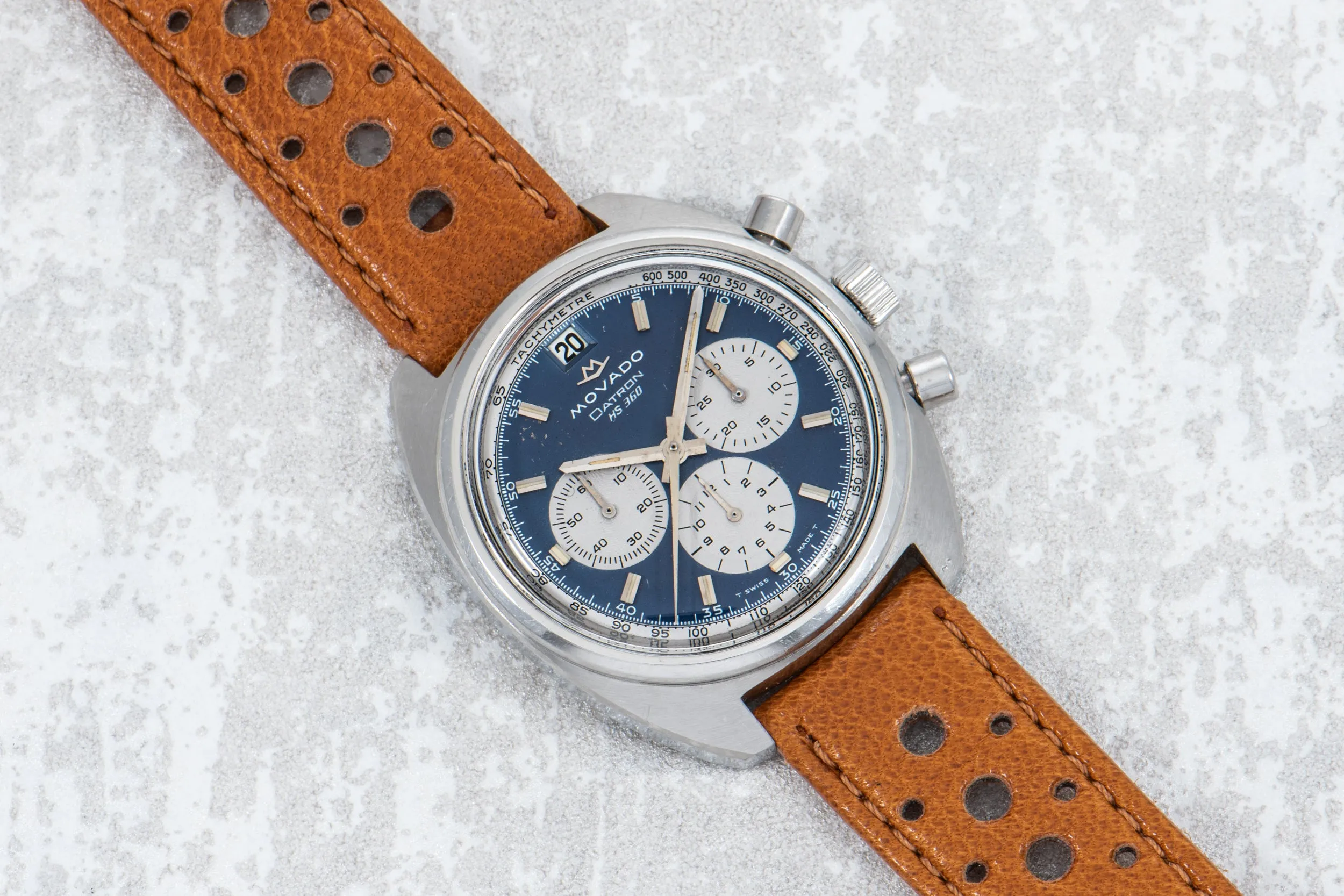 Movado Datron 'Blue Panda' El Primero Chronograph