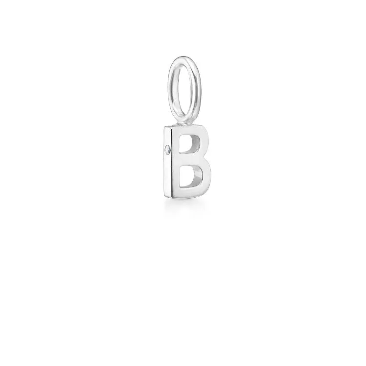 My B 18K Whitegold Pendant w. Diamond