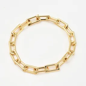 Paperclip 9K Gold Bracelet