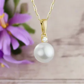 Pearl Solitaire Necklace
