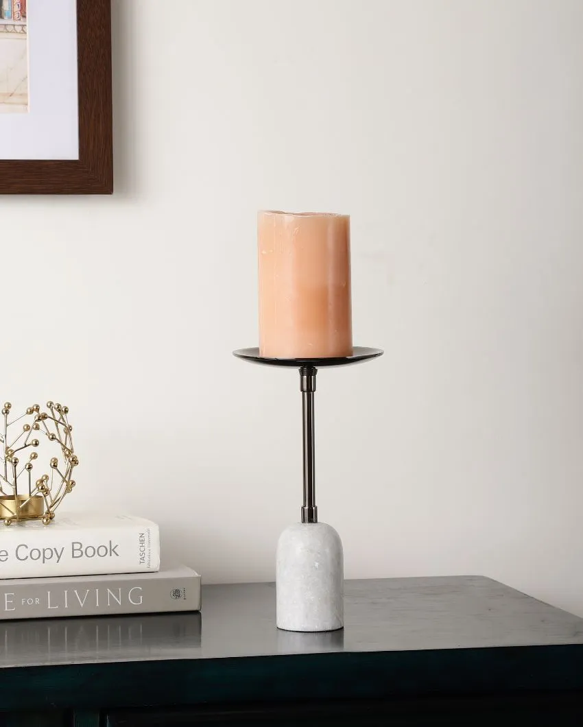 Pri Pillar Aluminium Candle Stand | 4 x 9 inches