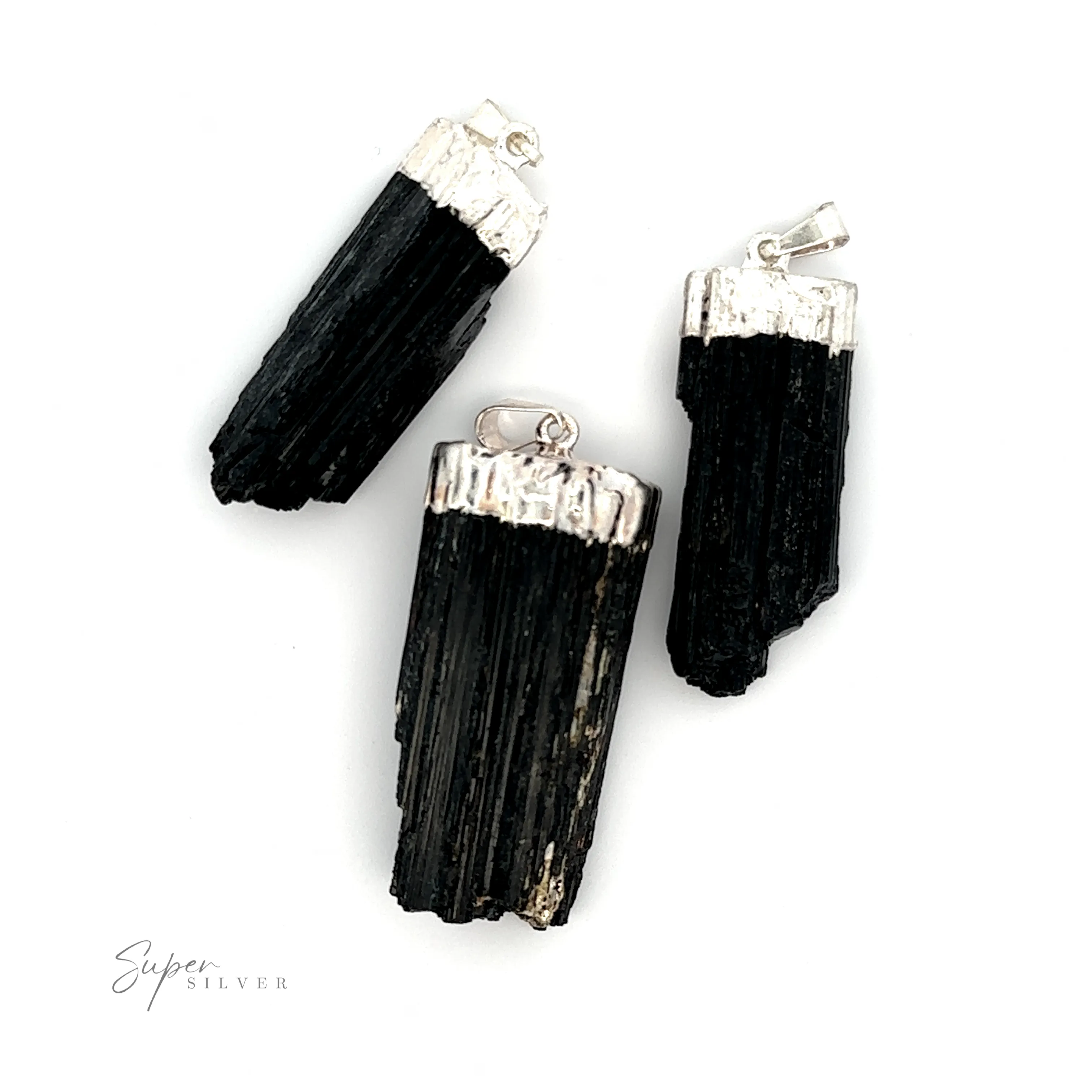 Raw Crystal Pendant With Silver Cap