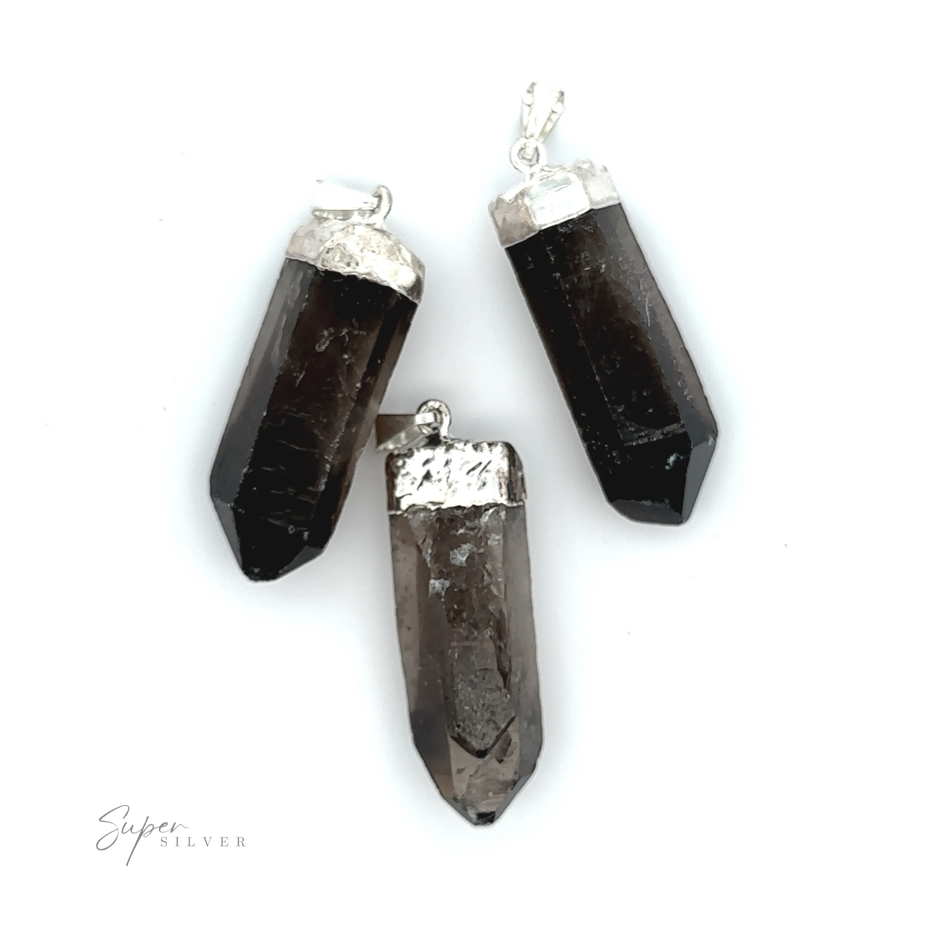 Raw Crystal Pendant With Silver Cap