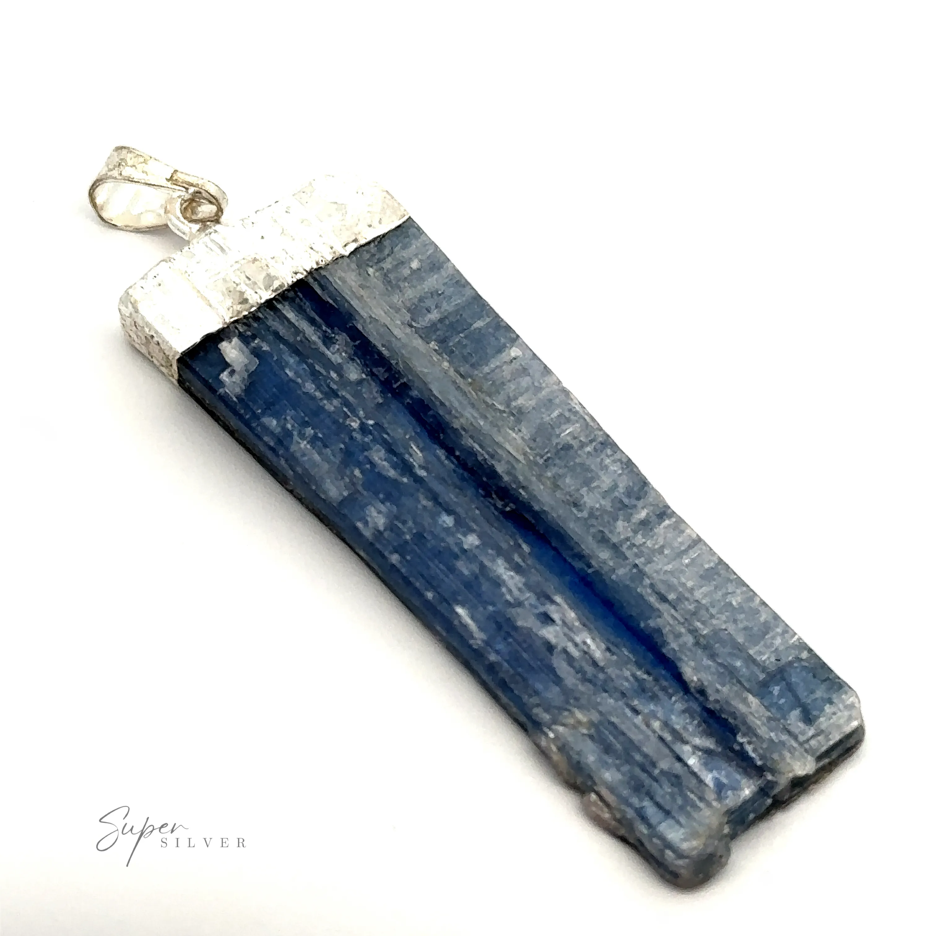 Raw Crystal Pendant With Silver Cap
