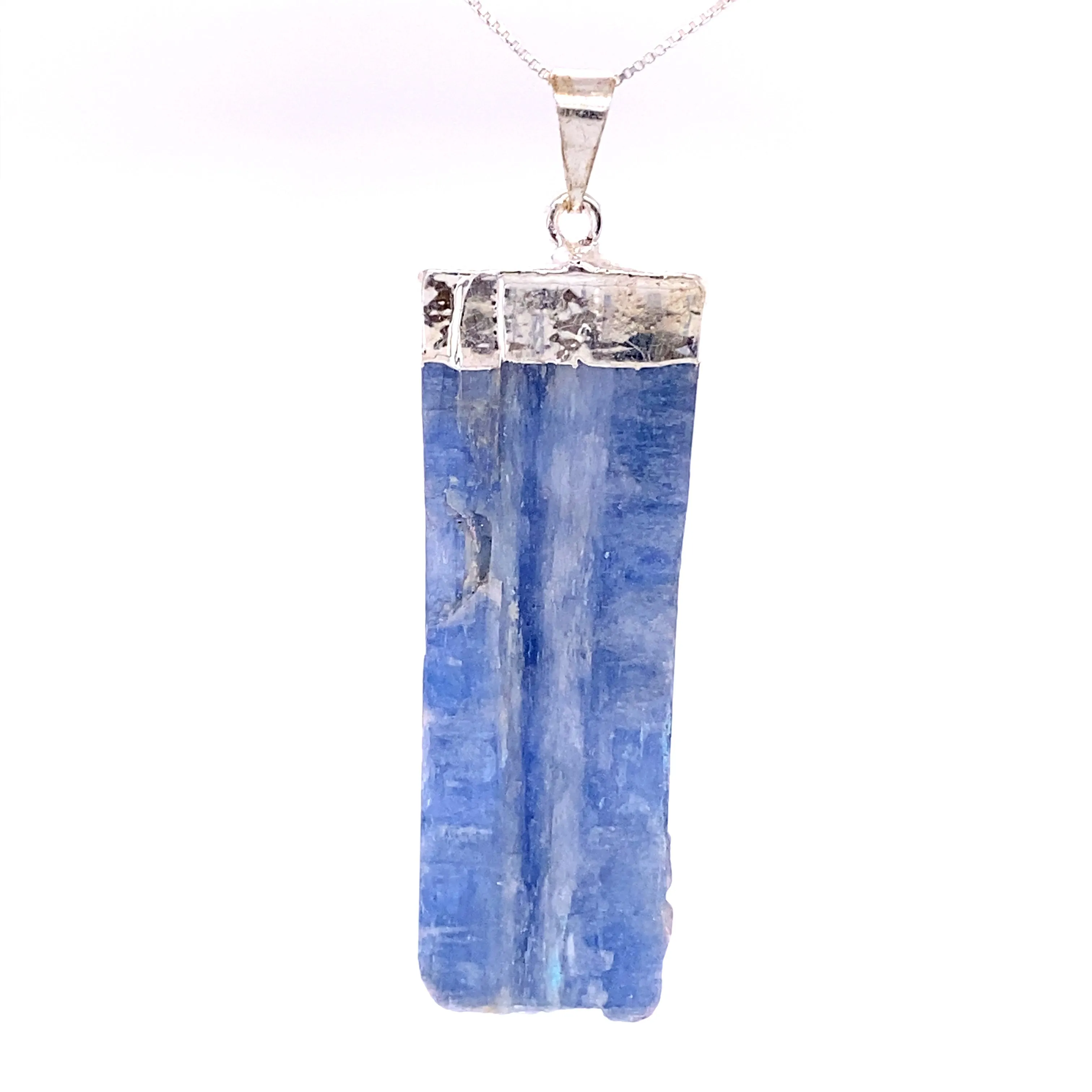 Raw Crystal Pendant With Silver Cap