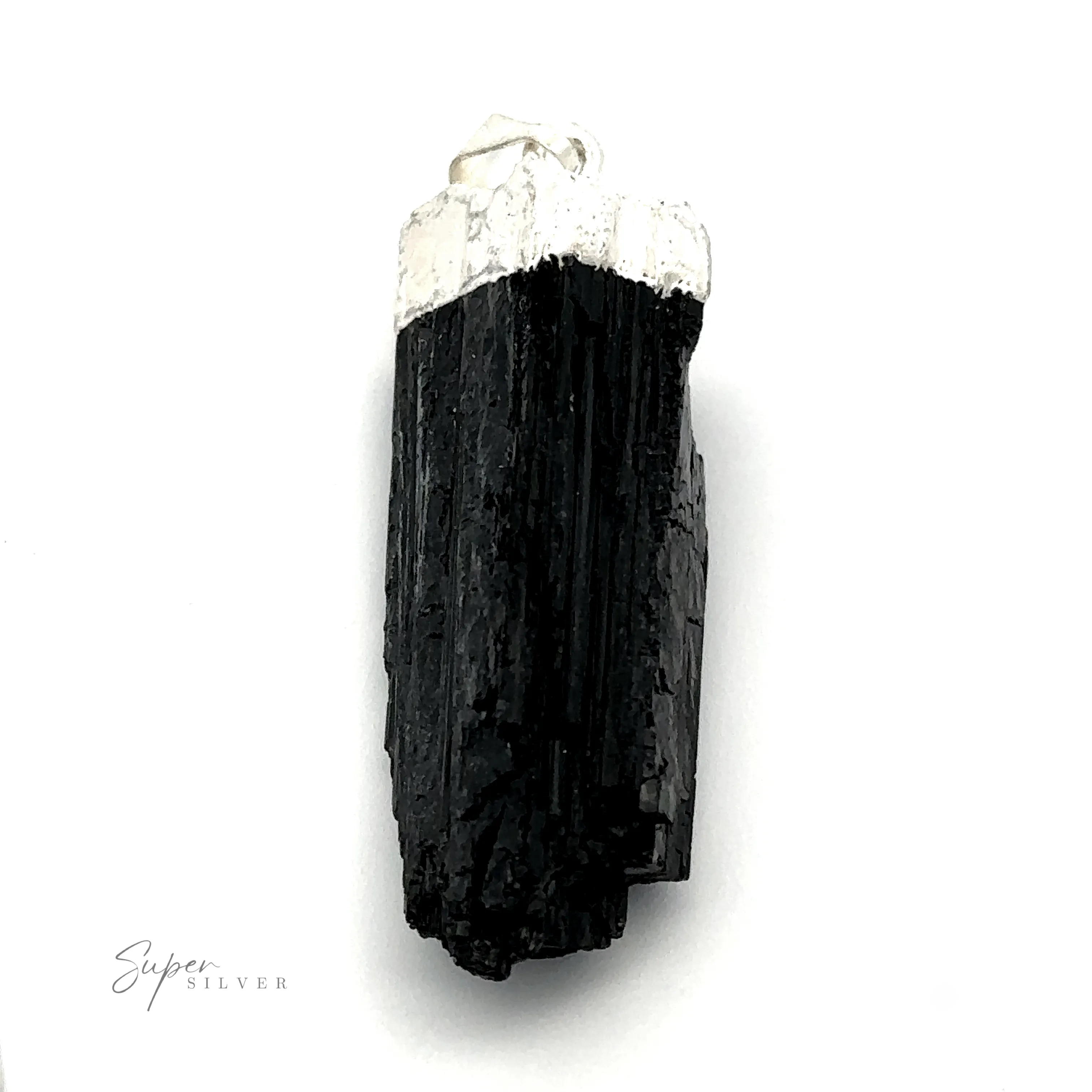 Raw Crystal Pendant With Silver Cap