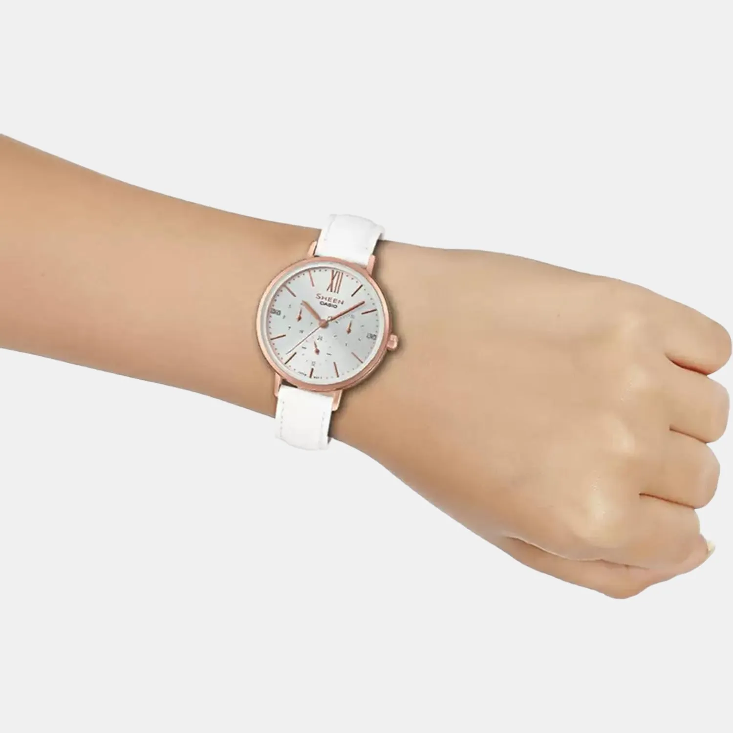 Sheen Women's Chronograph Stainless Steel Watch SX232 - SHE-3064PGL-7AUDF