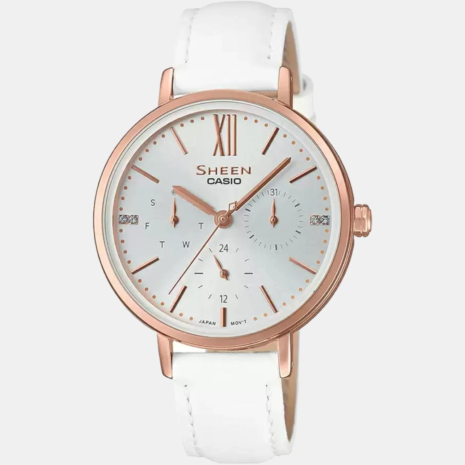 Sheen Women's Chronograph Stainless Steel Watch SX232 - SHE-3064PGL-7AUDF