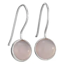 Simple Rose Quartz Earring