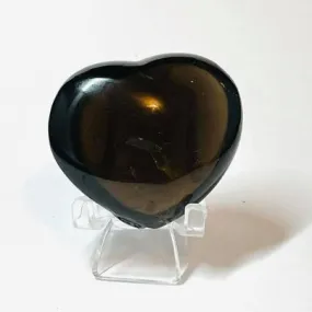 Smoky Quartz Puffy Heart # 8