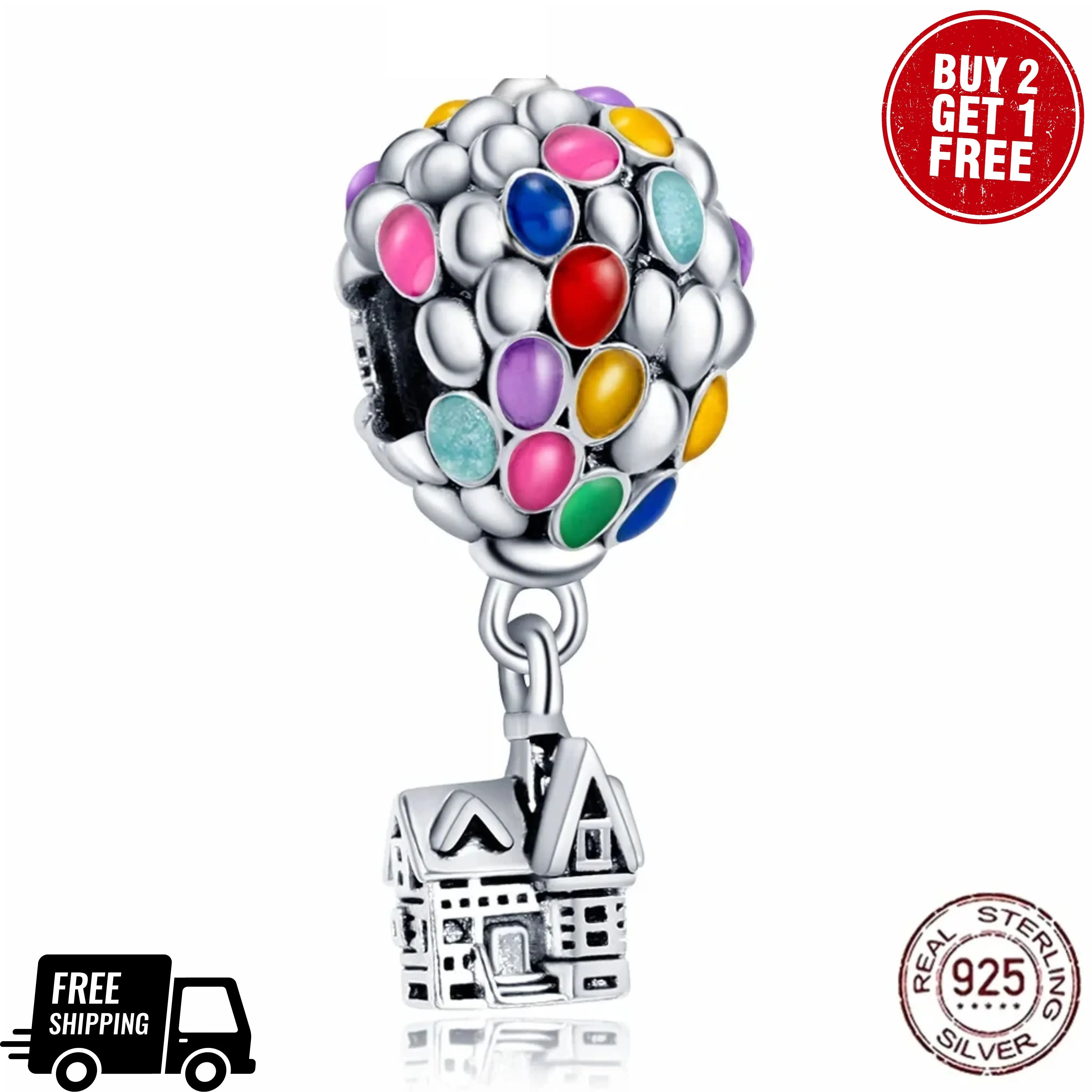 Sterling Silver Charm Beads Fit Original Pandora Bracelets Brand Jewelry Making Gift
