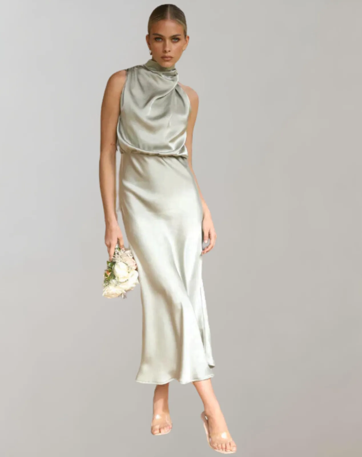 Sylis - Shiny Maxi Dress | Elegant Evening Dress | Chic