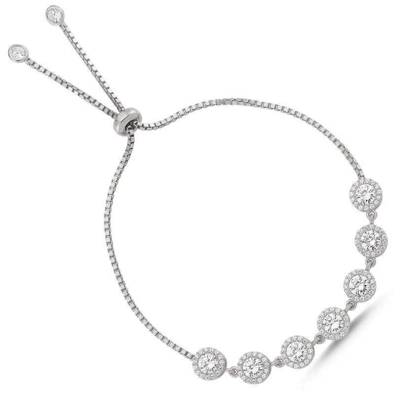 Taki | Silver Bracelet with Imitation Diamond Stones