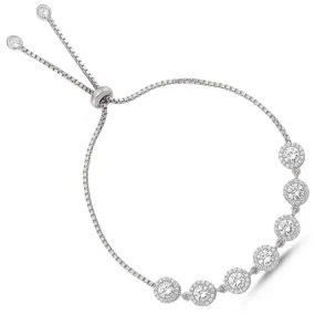 Taki | Silver Bracelet with Imitation Diamond Stones