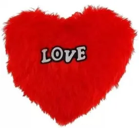 The Decor Affair Toys Tuffy Heart Shape Cushion Stuffed Hanging Red Pillow - Thoughtful Surprise for Your Valentine - Pack of 1-34 cm (Red).