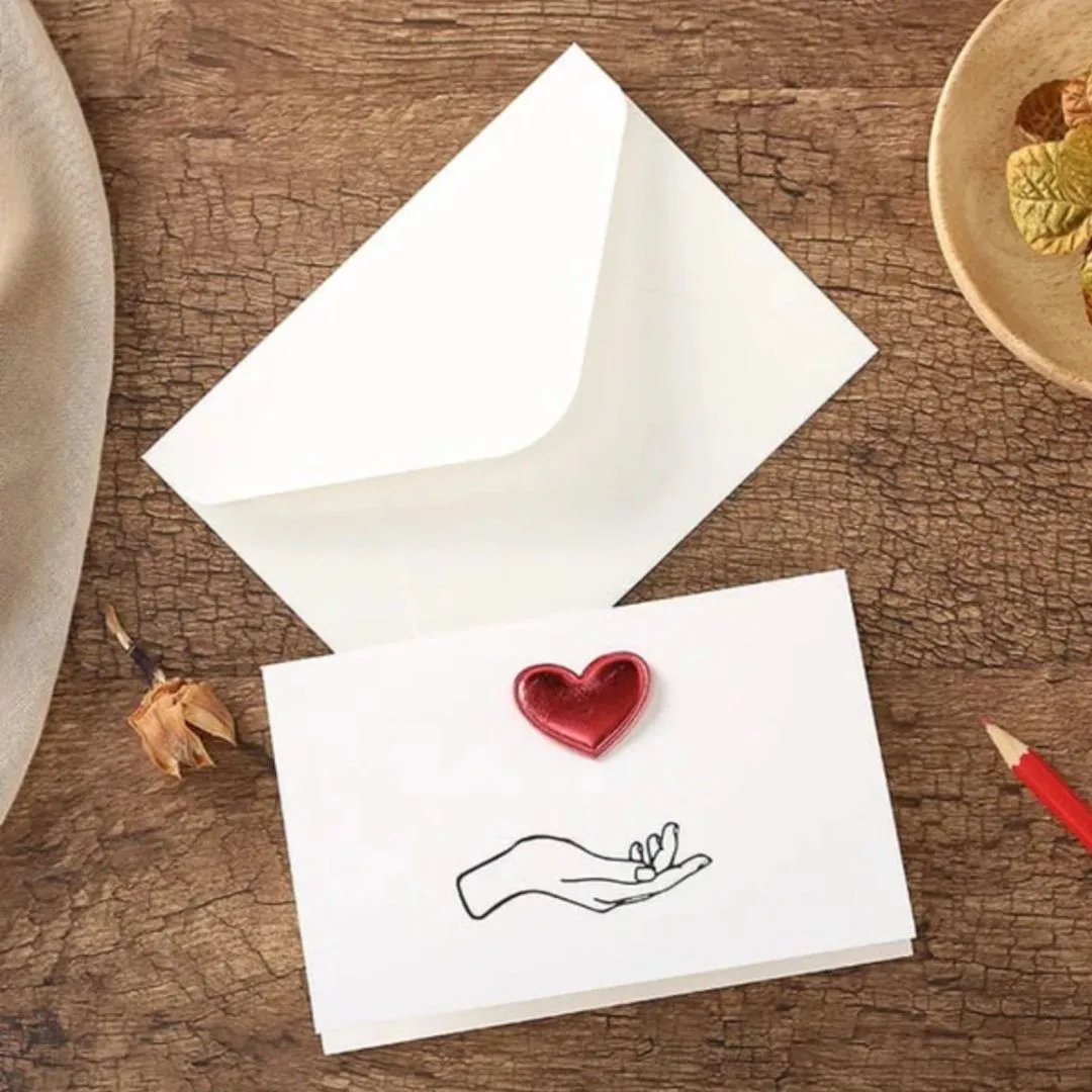 True Love Greeting Card | 3D Red Heart Greeting Cards [Set of 2]