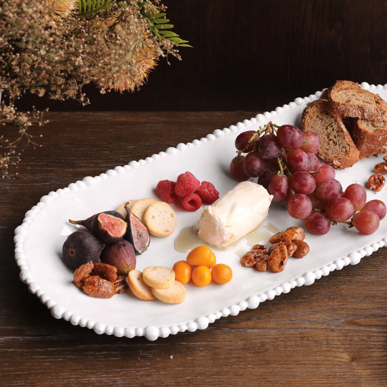 VIDA Alegria Large Oval Platter (White)