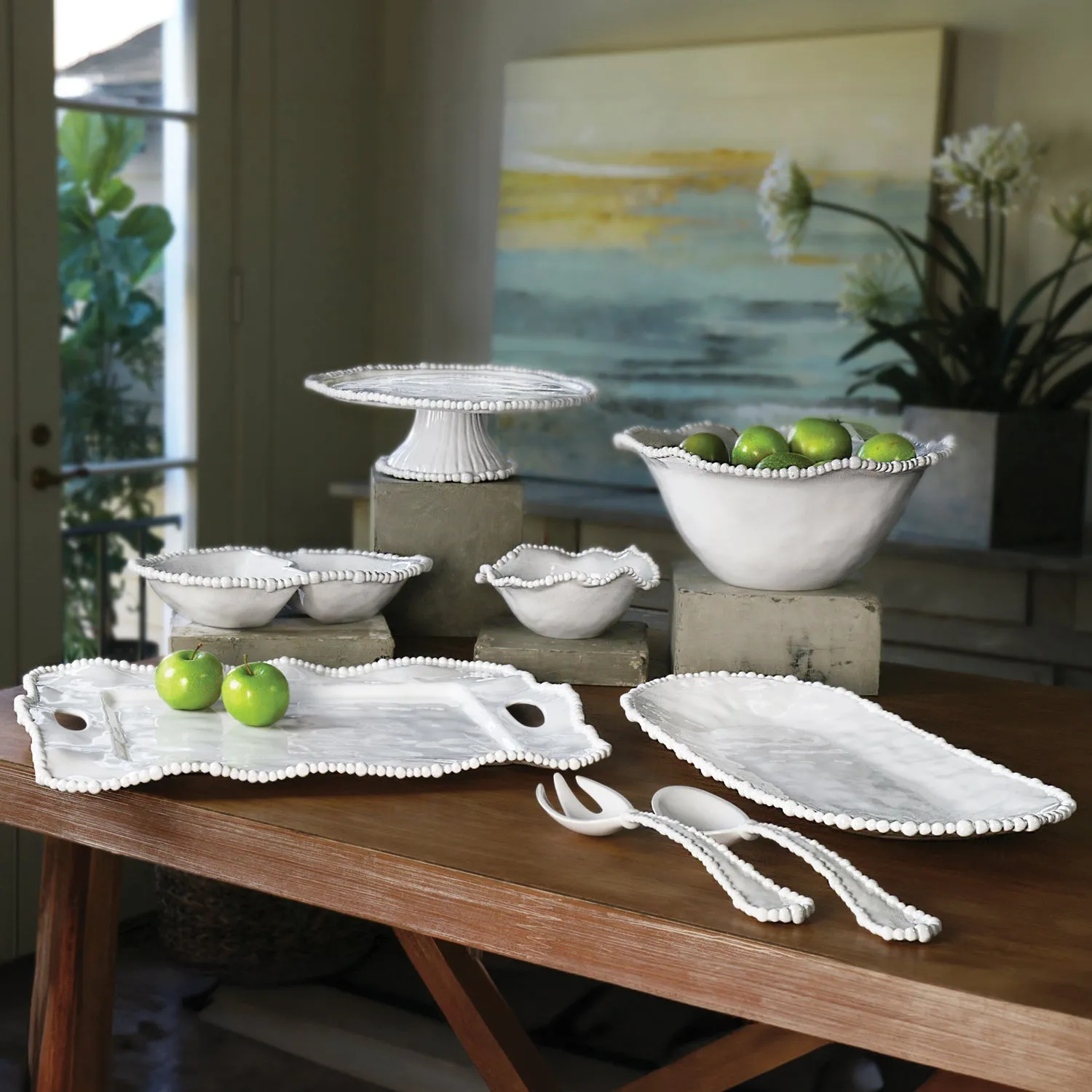 VIDA Alegria Large Oval Platter (White)