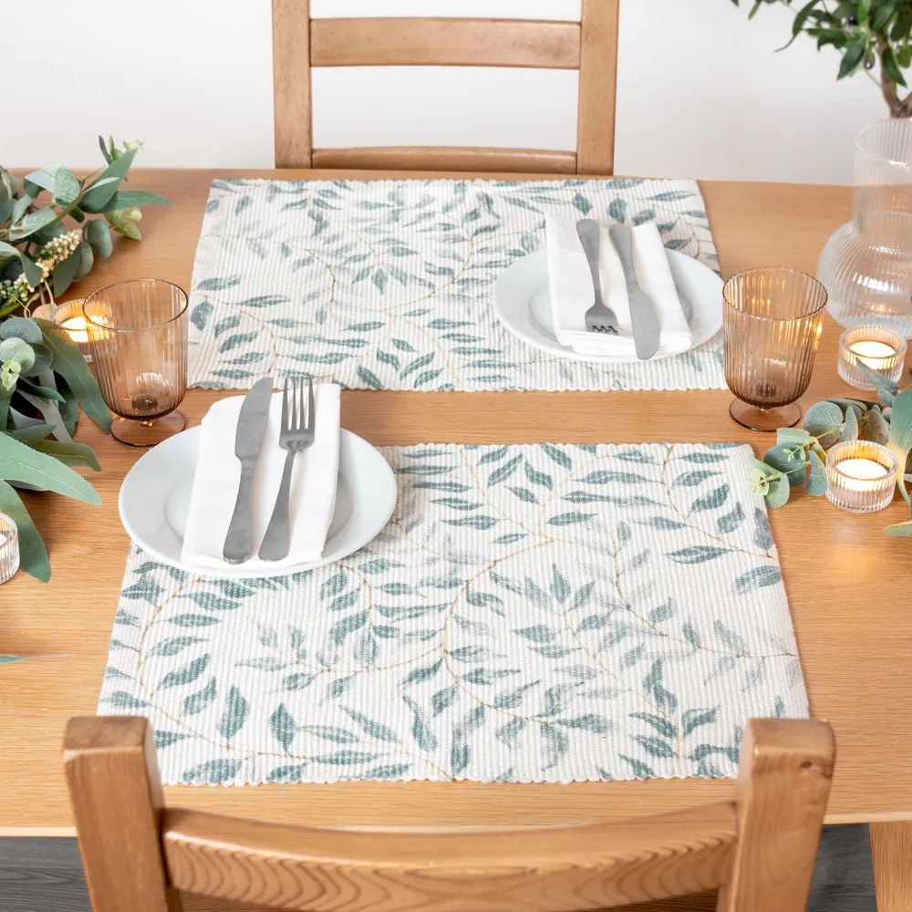 Vinea Set of 4 Indoor/Outdoor Placemats Green