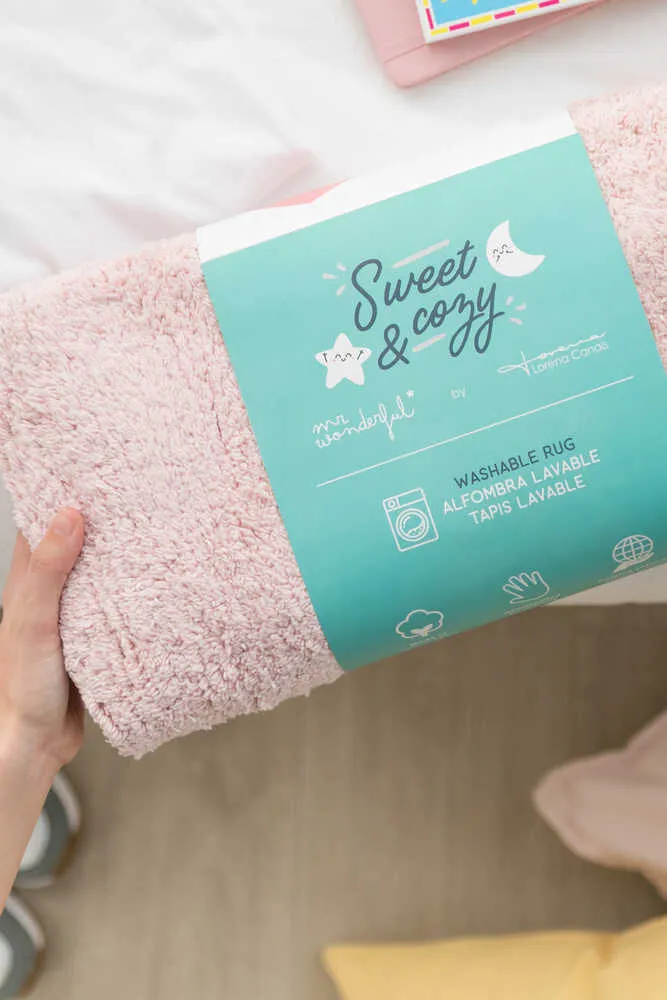 WASHABLE COTTON RUG HAPPY HEART