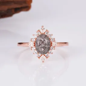 Wila Black Rutilated Quartz Ring