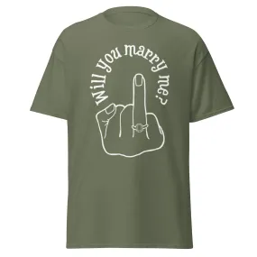 Will you Marry Me?? Marriage Proposal Ideas,  For you, Black, classic tee