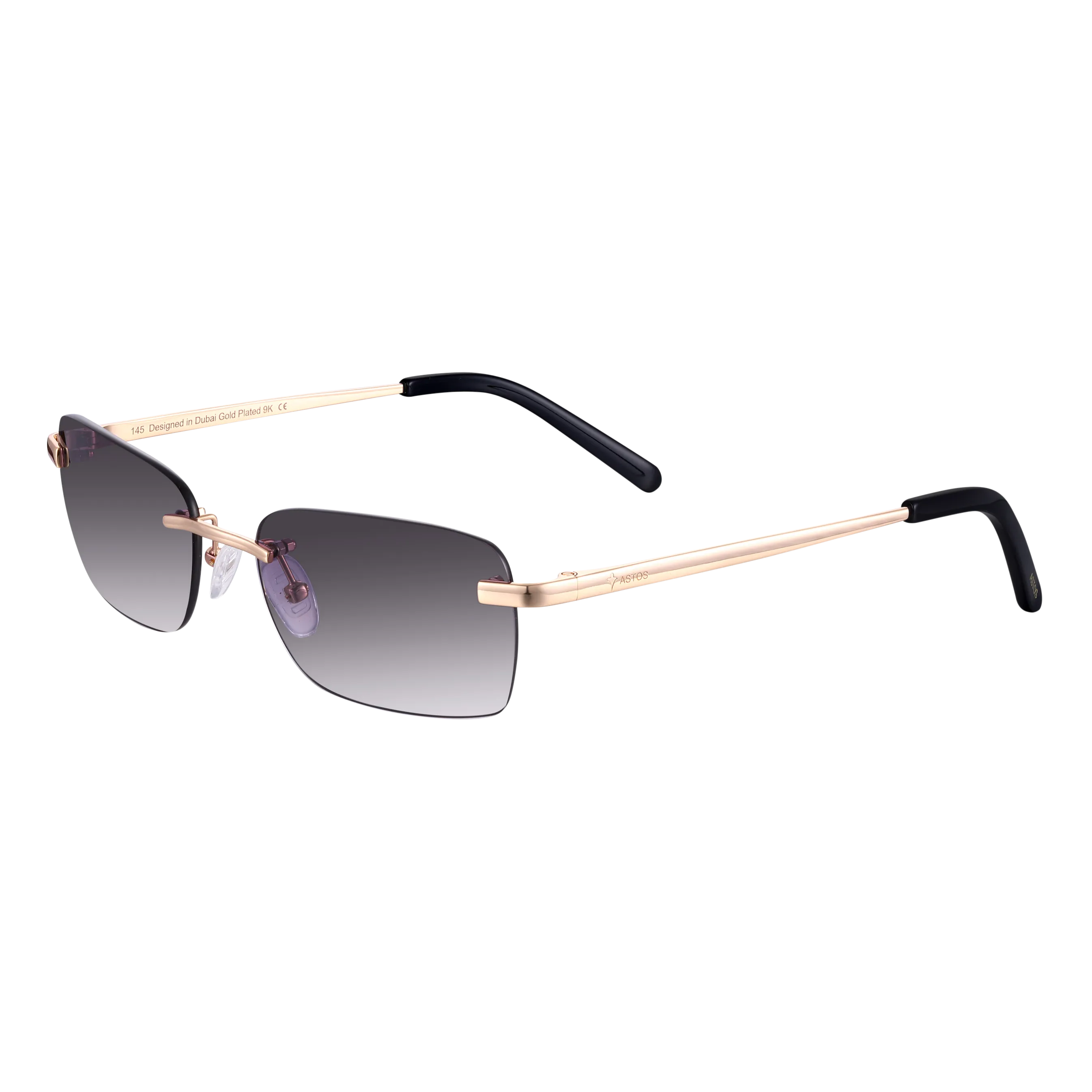 Women's Eyewear Black Gradient  | 9K Gold plated