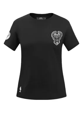 Women's Pro Standard Pearls Milwaukee Bucks Slim Fit T-Shirt