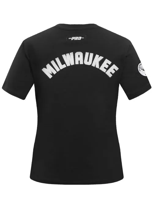 Women's Pro Standard Pearls Milwaukee Bucks Slim Fit T-Shirt